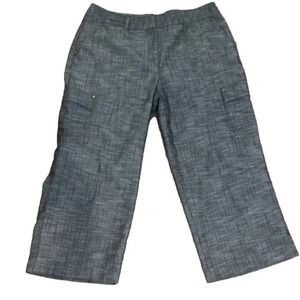 NEW Directions Capri Pants Size 10 Like New Gray Tweed